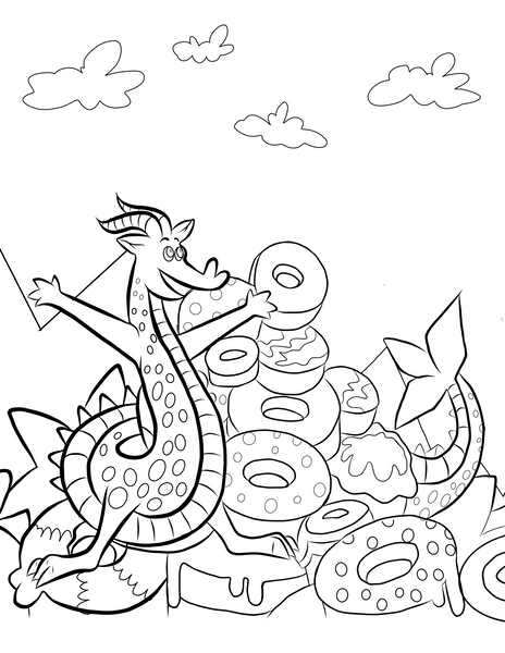 Whimsical Worlds Coloring Pages - Set of 10 Printable Coloring