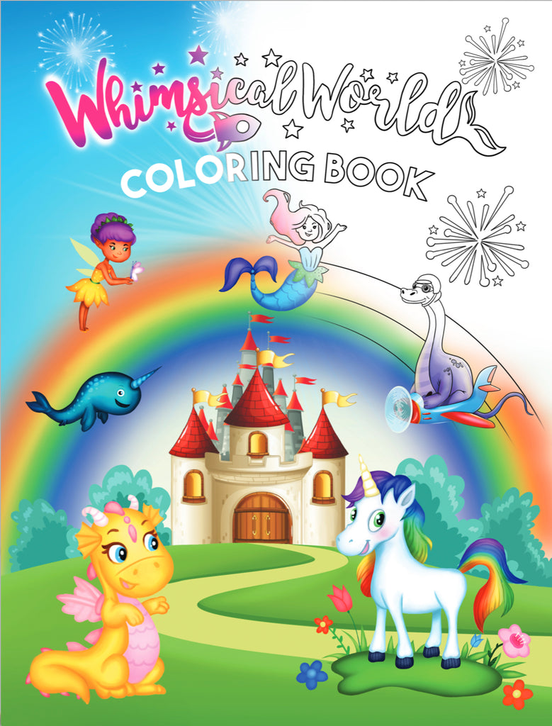 Large Coloring Book - The Rainbow Dragon